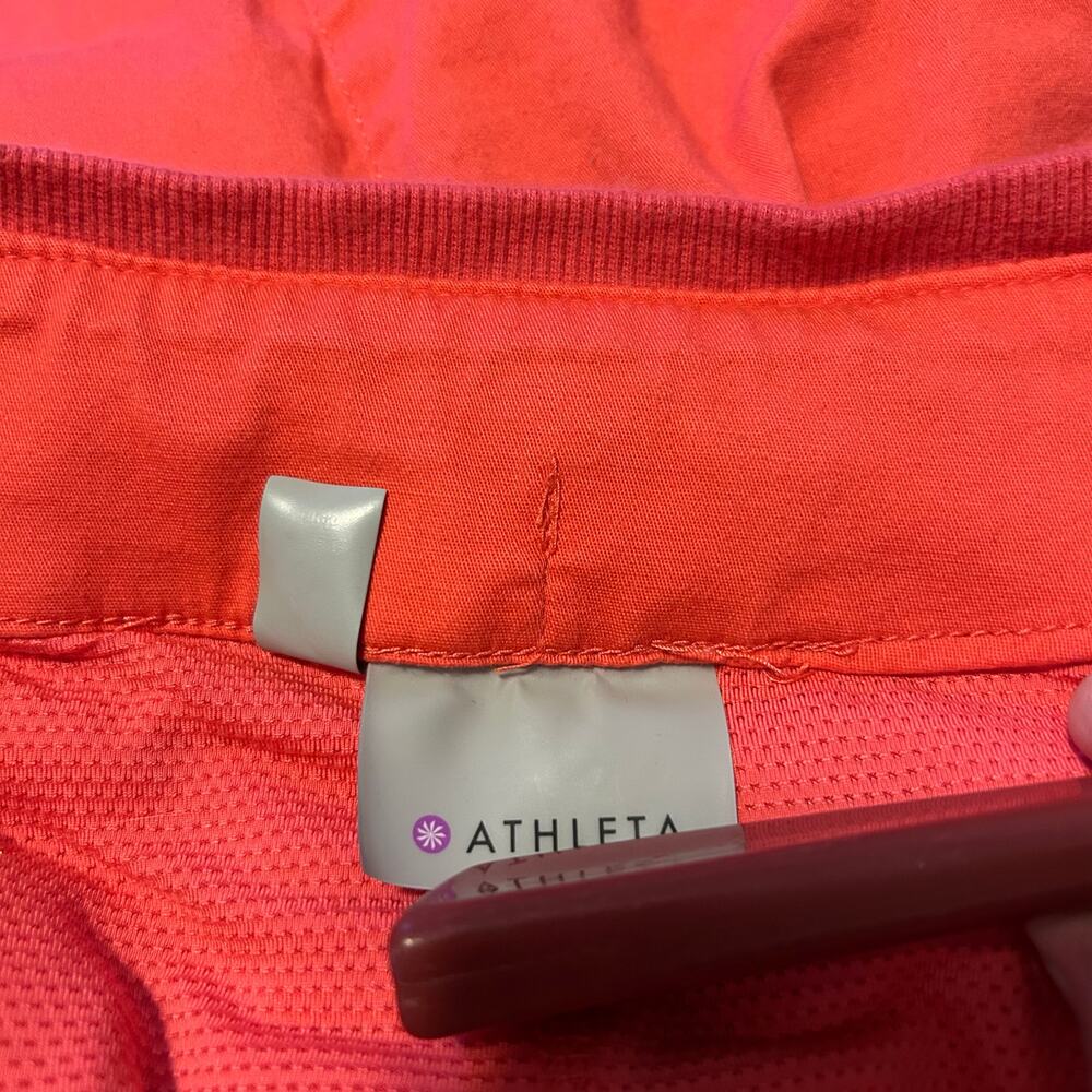 Athleta Sonora Skort Womens 6P Watermelon Red Sporty Pockets Athleisure - Picture 2 of 6